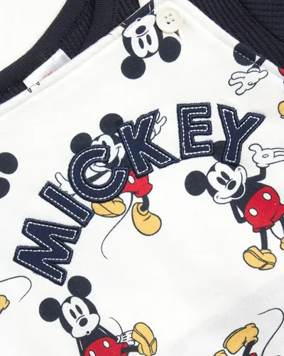 Vista 4 de Disney Conjunto de pijama de Mickey Mouse para bebé 2 piezas y camisa de manga larga
