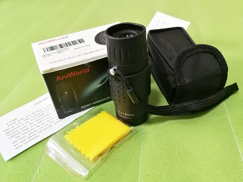 Vista 6 de Monocular para adultos y niños, mini telescopio monocular de bolsillo, monoscopio portátil de tamaño pequeño de 7 x 18 pulgadas, mono pequeño