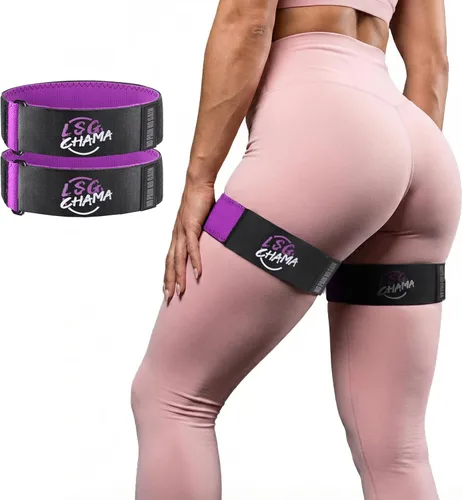 Vista 3 de Bandas de resistencia BFR para mujeres, bandas de ejercicio de entrenamiento de glúteos, equipo de entrenamiento de fitness