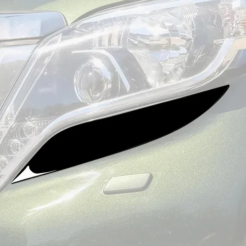 Vista 26 de Adhesivo decorativo ABS para salida de aire central de automóvil, compatible con Toyota Land Cruiser Prado 2010 2011 2012 2013 2014 2015 2016 2017