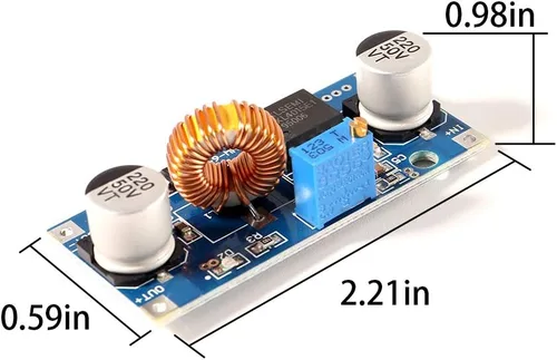 Vista 5 de 6pcs XL4015 DC-DC Buck Convertidor Step Down Module 4 ~ 38V a 1.25-36V 5A Ajustable Step-Down Module XL4015 4 ~ 38v 96%
