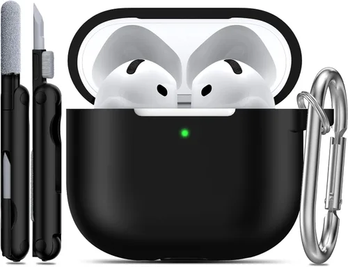 Vista 40 de RFUNGUANGO - Funda de silicona para AirPods Pro con auriculares, aguacate