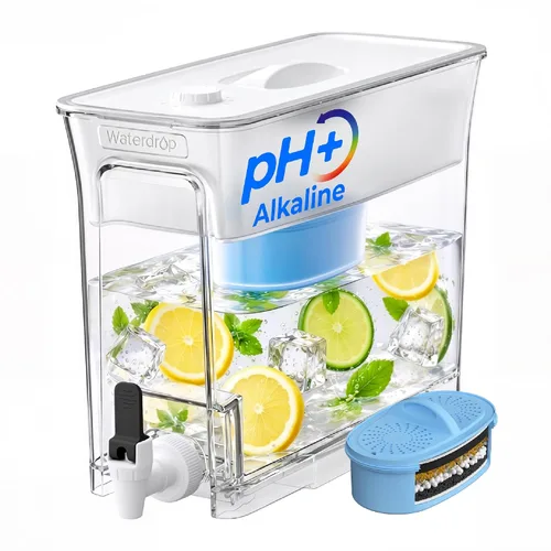 Vista 13 de Waterdrop WFD-02L Dispensador de filtro de agua de 35 tazas, reducción de Negro