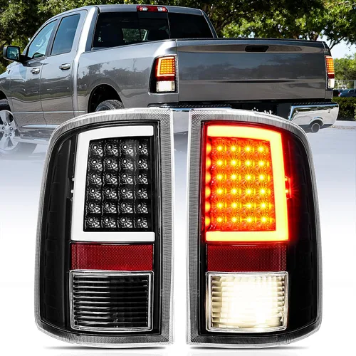 Vista 17 de Nilight Conjunto de faros delanteros 2009 2010 2011 2012 2013 2014 2015 2016 2017 2018 Ram 1500 2500 3500 Pickup Quad Conjunto de faros de repuesto