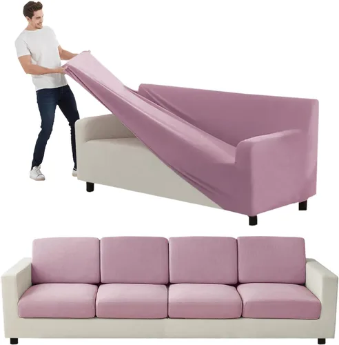 Vista 86 de Funda para Sofá de Terciopelo, Fundas Elásticas para Sofá para Funda Principal Separada/Respaldos y Cojines de Asiento, Funda para Sofá, para Fundas