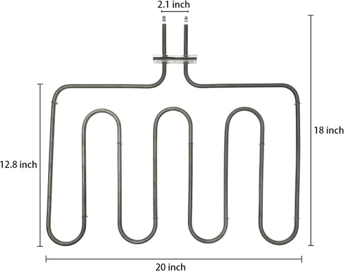Vista 2 de 318254906 318254909 318254901 Elemento calefactor del horno Compatible con Electrolux Kenmore Frigidaire BES374ES1 BES374ES2 BES374ES3 CGLES385ES1