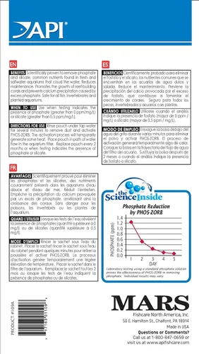 Vista 3 de API PHOS-ZORB - Bolsa de filtración para filtro de acuario, tamaño 6, bolsa de 1 unidad