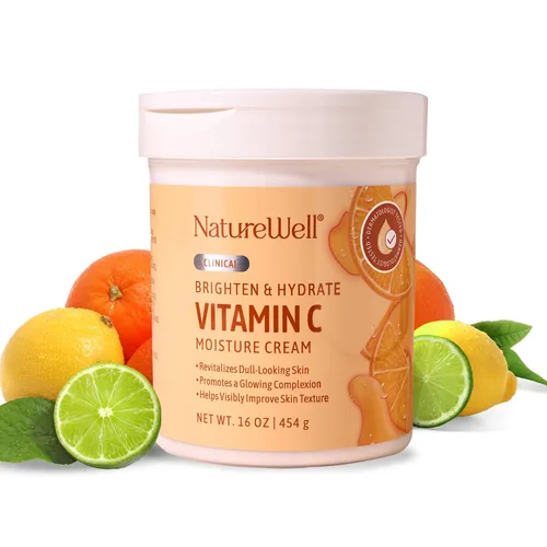 Vista 7 de NATURE WELL Clinical Brighten & Hydrate Crema Hidratante con Vitamina C para el Cuidado de la Piel de Cara y Cuerpo, Revitaliza la Piel de Aspecto