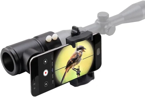 Vista 5 de Adaptador de cámara para mira de rifle Starboosa - Adaptador de cámara para smartphone para caza y observación de aves - Ángulos duales