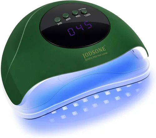 Vista 13 de JODSONE Lámpara de uñas LED U V, secador de uñas para esmalte de gel con luz LED con sensor automático y 4 temporizadores, color morado