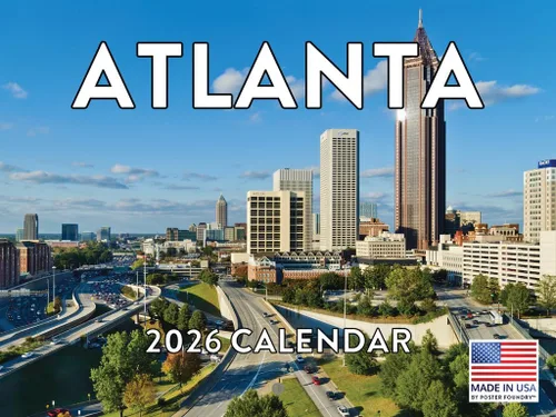 Vista 170 de Calendario de Alabama 2026 para pared, 12 meses, mensual, recuerdos escénicos de AL Hecho en Estados Unidos