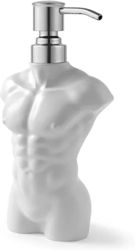 Vista 9 de Dispensador de jabón de cerámica, dispensador de líquido de loción de manos, recargable para decoración de cocina y baño (negro)
