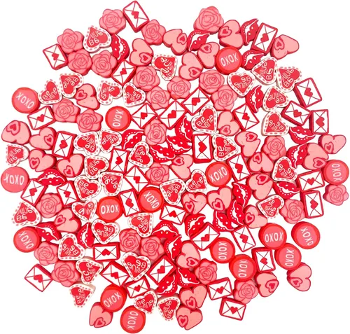 Vista 9 de 100 piezas de cuentas de arcilla polimérica Heishi espaciadoras mixtas, suministros para hacer pulseras, pendientes, collares de bricolaje, Bandera