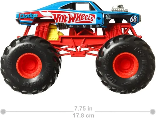 Vista 4 de Hot Wheels Monster Trucks 2023 Dodge R/T de gran