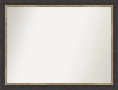 Vista 145 de Amanti Art Espejo personalizado, espejo de baño negro Astor, espejo de pared o espejo de tocador de baño sobre el fregadero (25 x 25 pulgadas)