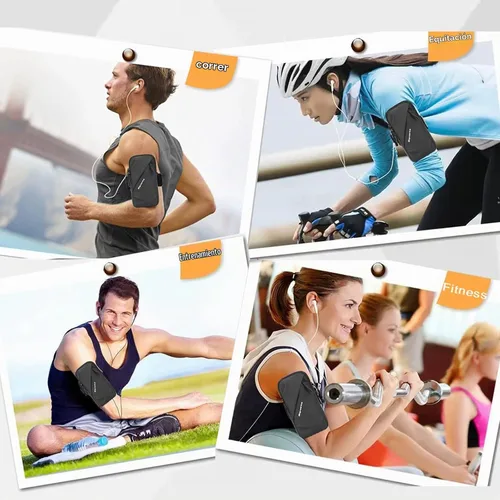 Vista 7 de Prime Comfort Soporte para Teléfono con Banda para el Brazo, Pequeña Bolsa Cruzada de Hombro Tipo Funda con Bandas para el Brazo, Compatible