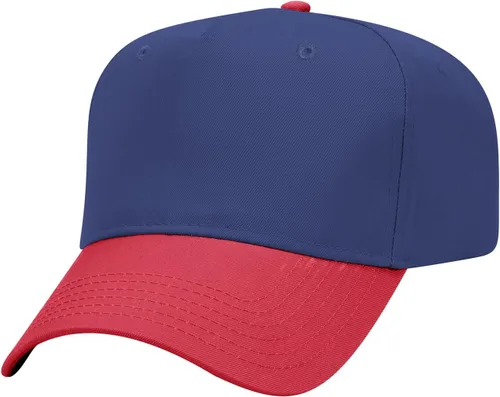 Vista 42 de OTTO Gorra de béisbol de perfil medio con 5 paneles OTTO 31-069 Negro y natural.