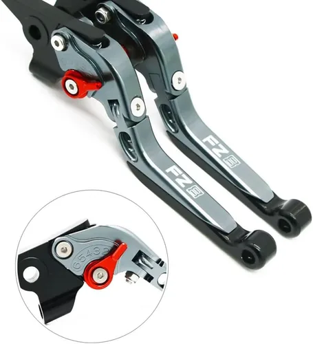 Vista 5 de Clutch Brake Levers for FZ8 FZ-8 2011 2012 2013 2014 2015 2016-2020 Motorcycle Adjustable Folding Extendable Brake Clutch Levers Handle