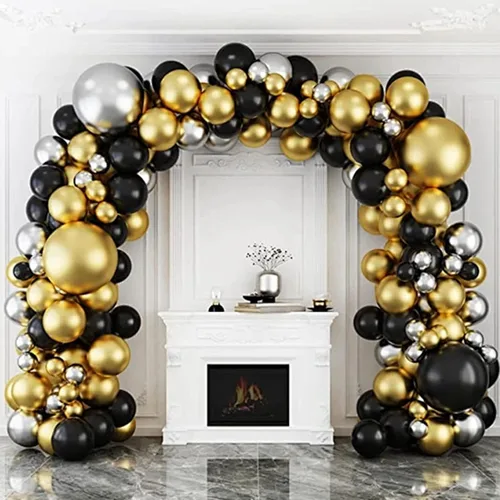 Vista 6 de Mr. Pen - Globos, 12 pulgadas, paquete de 54, negro, globos de fiesta Globos de látex negros para cumpleaños, graduación, Año Nuevo, Halloween