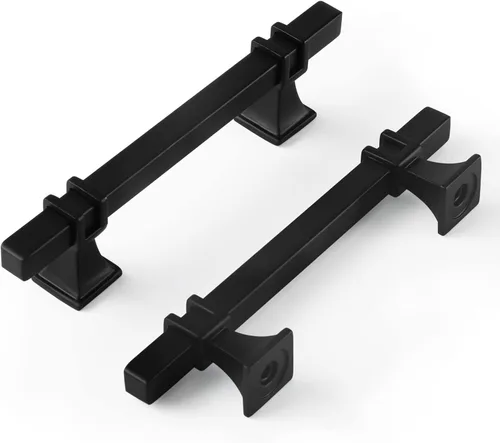 Vista 12 de Goldenwarm Paquete de 5 tiradores de gabinete negros de 3 pulgadas de aleación de zinc negro mate para gabinete, manijas de tocador, cajones