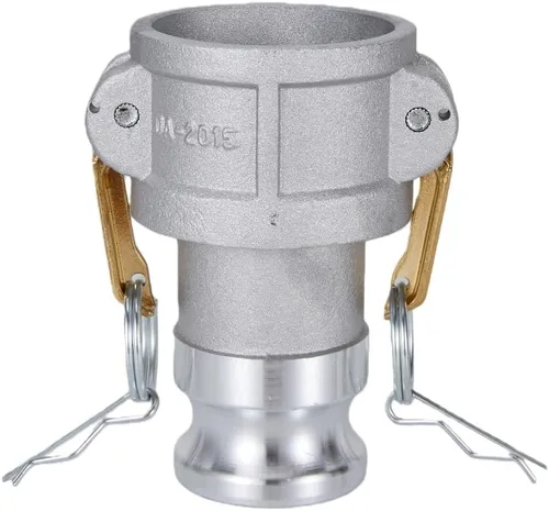 Vista 7 de Tipo de aluminio DA Camlock manguera de montaje, reductor, 4" Camlock hembra x 2" Camlock macho