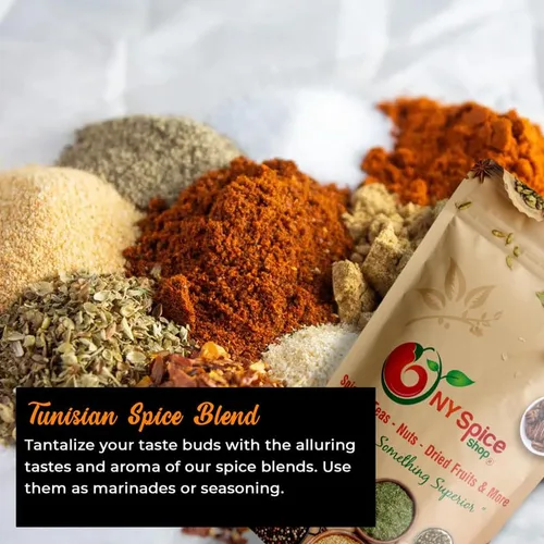 Vista 2 de NY SPICE SHOP Mezcla de condimentos tunecinos – Condimento Harissa – Mezcla de especias en polvo – Mezcla de condimentos picantes – Sabor a especias