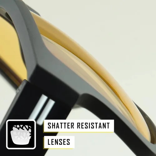 Vista 8 de TOROE Classic RANGE TR90 - Lentes de sol polarizadas irrompibles con revestimiento hidrofóbico de policarbonato AR