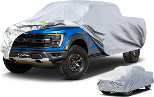 Vista 30 de KouKou Funda impermeable para automóvil para todo tipo de clima, 7 capas para automóviles con cremallera, ajuste universal para sedán, Honda Civic