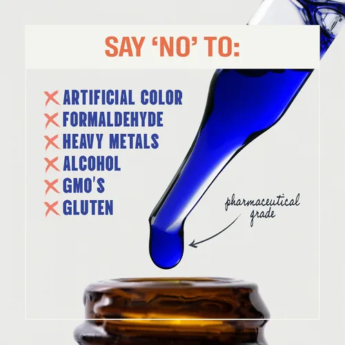 Vista 6 de Azul de metileno 1% Líquido – 10 mg por 1 mL Porción – 2.0 fl oz (2.03 fl oz) – Aproximadamente 60 porciones por botella (paquete de 3) – Probado