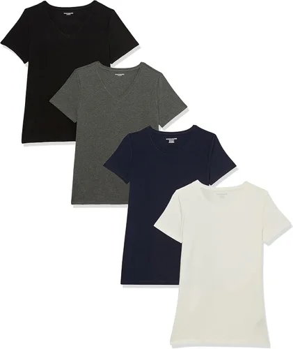 Vista 181 de Amazon Essentials Women's Regular-Fit Short-Sleeve Crewneck T-Shirt