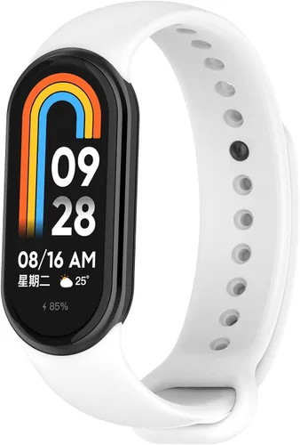 Vista 10 de Compatible con Mi Band 8 bandas para mujeres y hombres, correas de repuesto de silicona deportivas femeninas, pulseras de pulsera accesorio correas