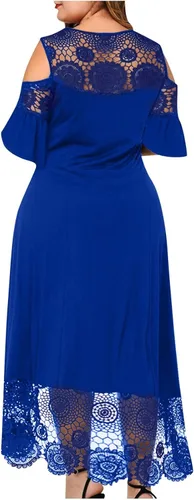 Vista 4 de Ruziyoog Vestido sexy de verano para mujer, talla grande, con lentejuelas, para fiesta, cóctel, noche, elegante, vestido de graduación, Arco iris