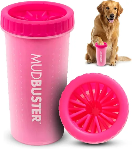 Vista 31 de Dexas MudBuster Limpiador Portátil de Patas de Perro - Calidad Premium, Azul, Tamaño Pequeño para Suministros y Accesorios para Mascotas