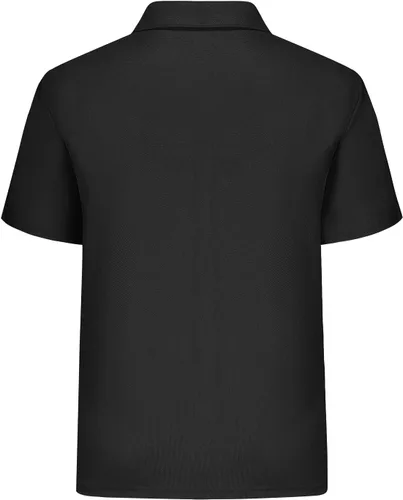Vista 2 de MOHEEN Men's Zipper Polo Shirt Quick Dry Performance Short Sleeve Athletic Casual Collared Golf Shirts for Men with Pocket