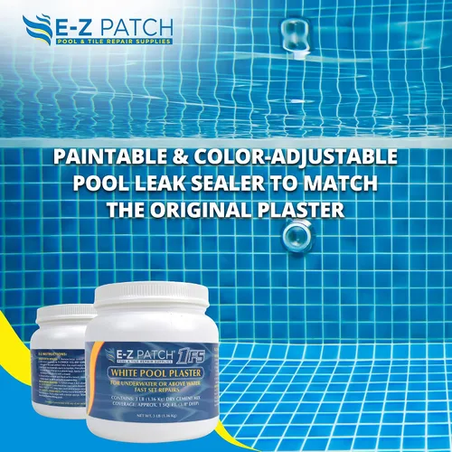 Vista 5 de E-Z Patch 1 Kit de reparación de yeso blanco para piscina, 3 libras (cobertura: 1.5 pies cuadrados)