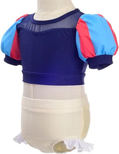 Vista 3 de Lito Angels Traje de baño de dos piezas de princesa para niños, traje de baño con falda