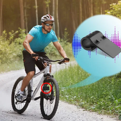 Vista 4 de MOL Sistema de escape de sonido para bicicleta, hace que tu bicicleta suene como una motocicleta (4 piezas) (negro)