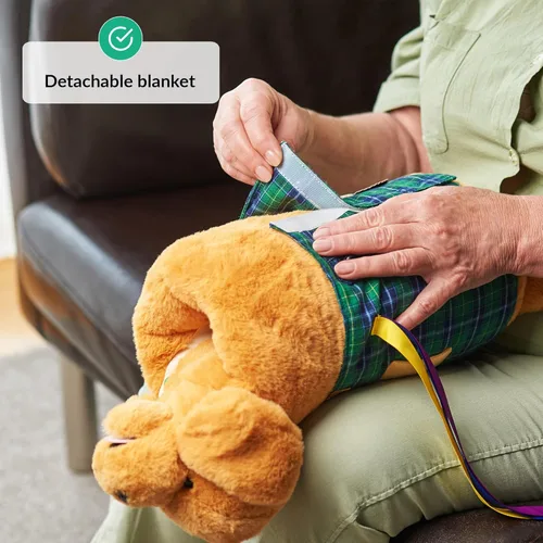 Vista 7 de Muff y manta para ancianos Manta antiestrés para demencia Productos de demencia para ancianos Regalo y actividades para personas mayores