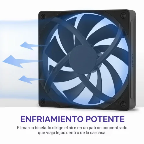 Vista 4 de NZXT F120Q - Ventilador silencioso de 4.724 in de flujo de aire para PC