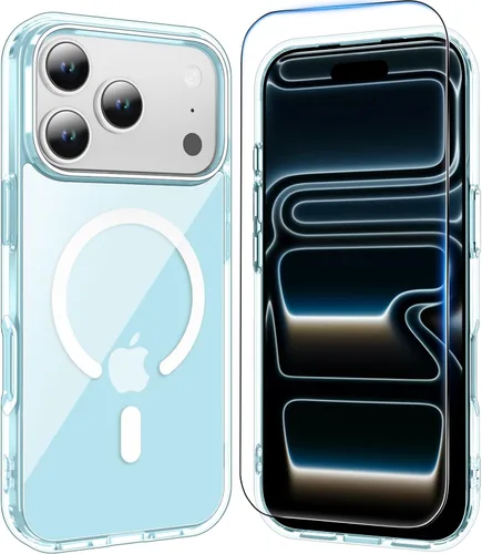 Vista 17 de Funda transparente para iPhone 11 con protector de pantalla, compatible con Magsafe, antiamarilleo, protección de grado militar, a prueba de golpes