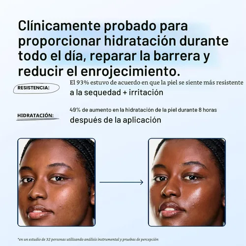 Vista 6 de Experiment Malla Molecular Barrera de Reparación Hidratante Facial - Crema Facial Ligera y Calmante para Fuerza, Enrojecimiento e Irritación