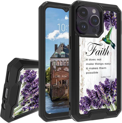 Vista 9 de Rossy Funda para iPhone 14 Pro Max con patrón de cinta de casete de audio para mujeres y hombres, 2 en 1, híbrida de doble capa, resistente, a