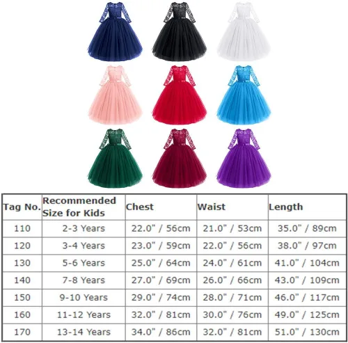 Vista 6 de Vestido largo de encaje para dama de honor con mangas 34, longitud hasta el suelo, boda, fiesta, noche, formal, pegeant maxi vestidos de tul