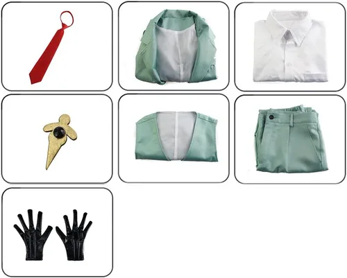 Vista 5 de Hxbutwdh Disfraz de anime Loid Forger para cosplay, uniforme completo