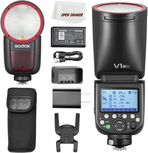 Vista 9 de Godox V1 Flash USA, TTL 1/8000s HSS, 1.5s Reciclaje, Godox Flash para Canon
