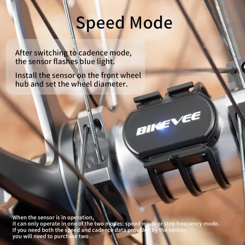 Vista 8 de Wireless Bike Computer GPS Bundle, Speedometer & Odometer, Cadence Sensor, Auto Backlight & Auto Stop, IPX7 Waterproof, 2.6" LCD Display