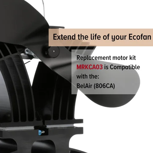Vista 3 de Ecofan Kit de motor de repuesto, MRKCA03, para el modelo 806CA, extiende la vida útil de tu Ecofan con un fácil mantenimiento de bricolaje