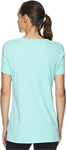 Vista 2 de Reebok Ondas - Camiseta de entrenamiento para mujer, color azul, Azul Patchwork