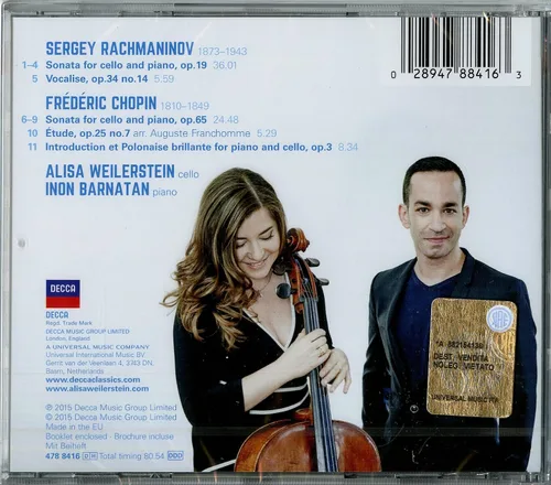 Vista 2 de Chopin & Rachmaninov Cello Sonatas