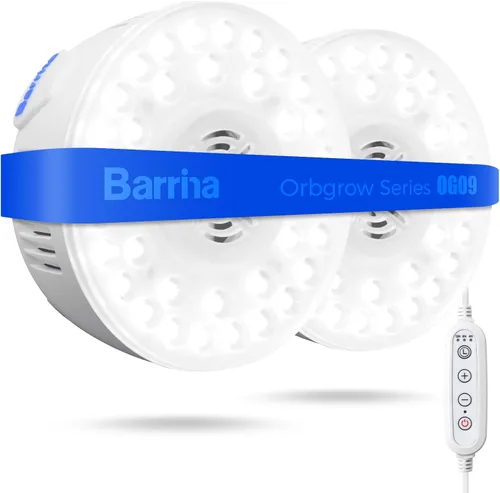 Vista 14 de Barrina Orbgrow OG09 Puck - Luz LED de crecimiento, 5000K 9W (equivalente a 135 vatios), luces de plantas para plantas de interior de espectro